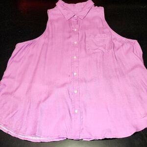 Mossimo Supply Co Lavendar Button Down Shirt with Dress Shirt Collar Sz XXL